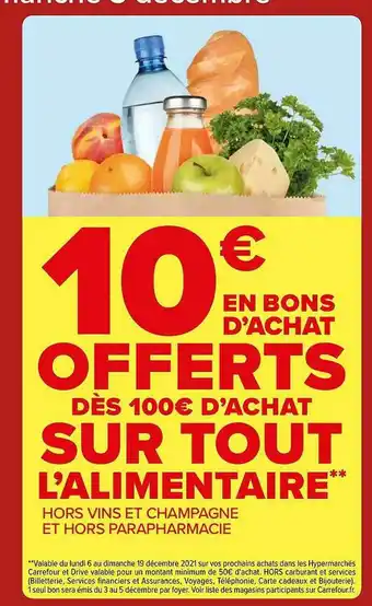 Carrefour Alimentaire offre