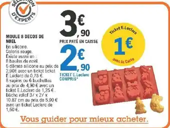 E.Leclerc Moule 8 Decos de Noel offre