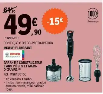 E.Leclerc Mixeur Plongeant offre
