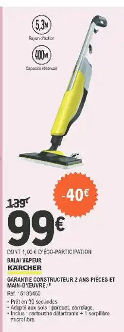 E.Leclerc Balai Vapeur offre