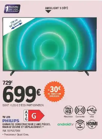 E.Leclerc TV Led Philips offre