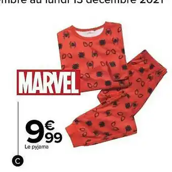 Carrefour Le Pyjama Marvel offre