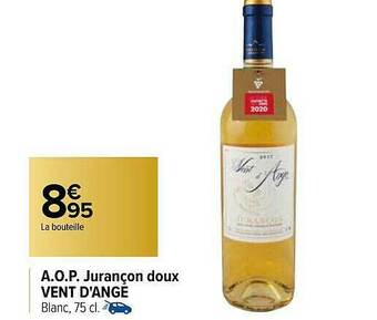 Carrefour A.o.p. Jurançon Doux Vent D'ange offre