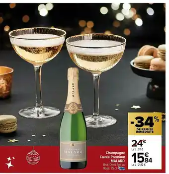 Carrefour Champagne Cuvée Premium Malard offre