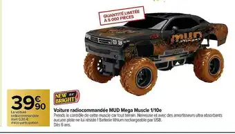 Carrefour Voiture Radiocommandée Mud Méga Muscle 1-10ème offre