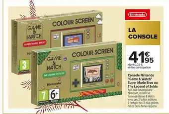 Carrefour Console Nintendo offre