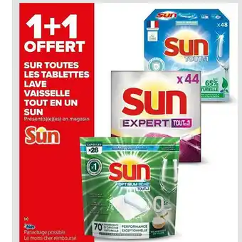 Carrefour Tablettes Lave Vaisselle Tout En Un Sun offre