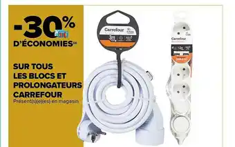 Carrefour Blocs Et Prolongateurs Carrefour offre