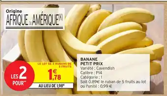 Intermarché Contact Banane offre