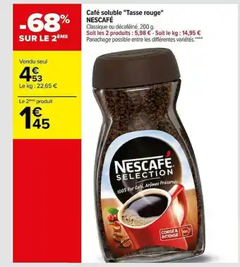 Carrefour Café Soluble offre