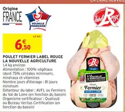 Intermarché Contact Poulet fermier label rouge la nouvelle agriculture offre