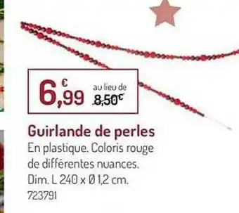 Botanic Guirlande De Perles offre