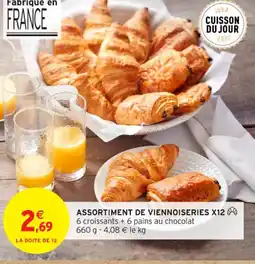 Intermarché Contact Assortiment de viennoiseries x12 offre