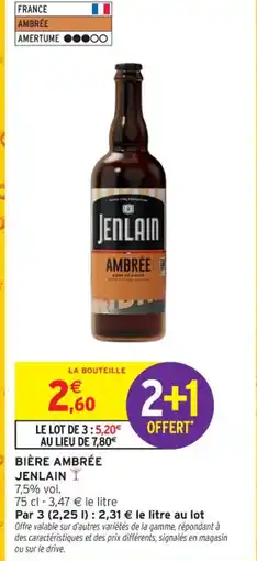 Intermarché Contact JENLAIN Bière ambrée offre