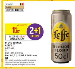 Intermarché Contact LEFFE Bière blonde offre