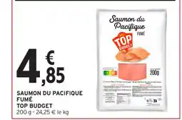 Intermarché Contact TOP BUDGET Saumon du pacifique fumé offre