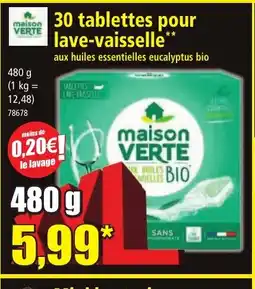 Norma 30 tablettes pour lave-vaisselle offre