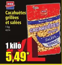 Norma XOX Cacahuètes grillées et salées offre