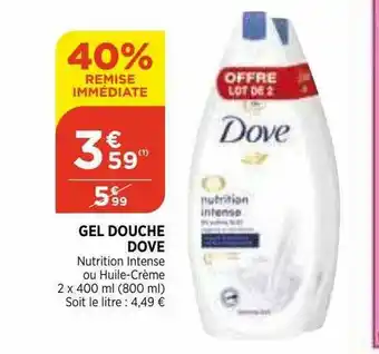 Bi1 Gel Douche Dove offre