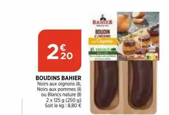 Boudins Bahier