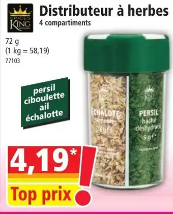 Norma Distributeur à herbes offre