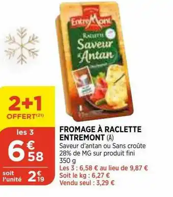 Fromage Ă Raclette Entremont
