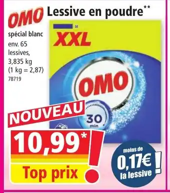 Norma OMO Lessive en poudre offre