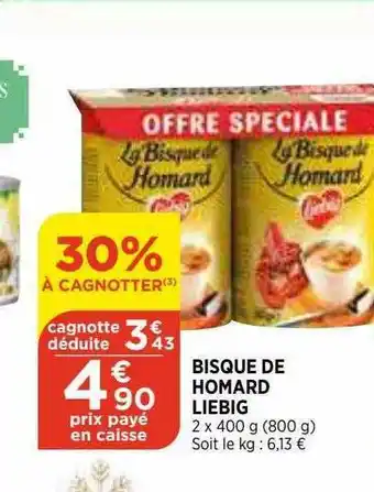 Bi1 Bisque De Homard Liebig offre