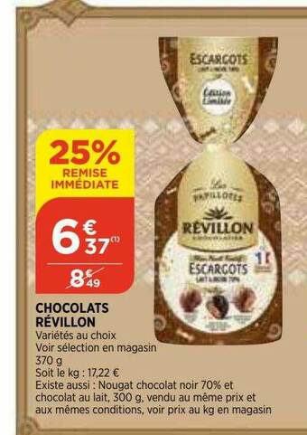 Bi1 Chocolats Révillon offre