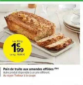 Pain De Truite Aux Amandes Effilées