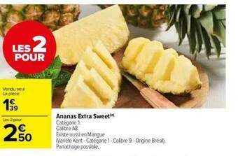 Carrefour Market Ananas Extra Sweet offre