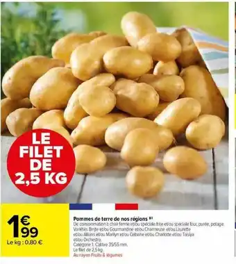 Carrefour Market Pommes De Terre De Nos Régions offre