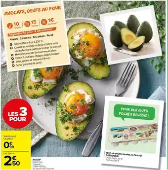Carrefour Market Avocat Hass, Oeufs De Poules élevées En Plein Air Carrefour offre