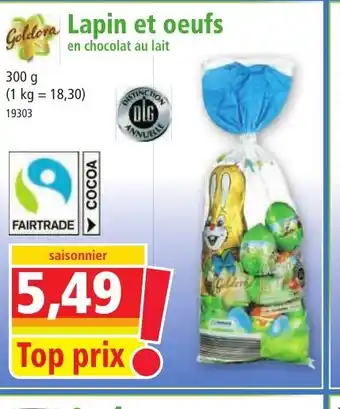 Norma Lapin et oeufs offre