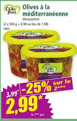 Norma Olives à la frais méditerranéenne offre