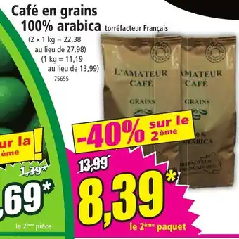 Norma Café en grains 100% arabica offre