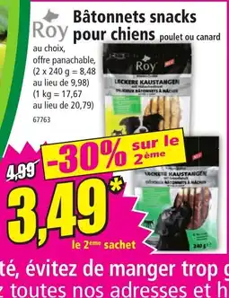 Norma Bâtonnets snacks Roy pour chiens offre