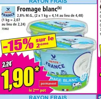 Norma Fromage blanc offre