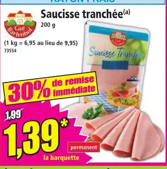 Norma Saucisse tranchée offre