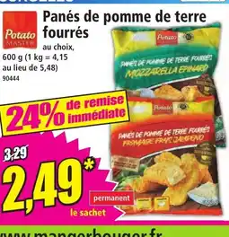 Norma Panés de pomme de terre fourrés offre