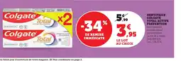 Maximarché Dentifrice colgate total active prevention offre