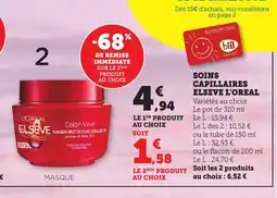 Maximarché ELSEVE L'OREAL Soins capillaires offre