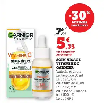 Maximarché GARNIER Soin visage vitamine c offre