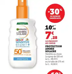 Maximarché Protection ambre solaire offre