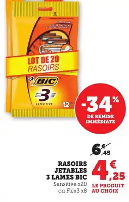 Maximarché BIC Rasoirs jetables 3 lames offre