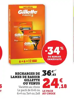 Maximarché Recharges de lames de rasoir offre