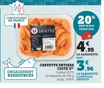 Maximarché Crevette entiere cuite u offre