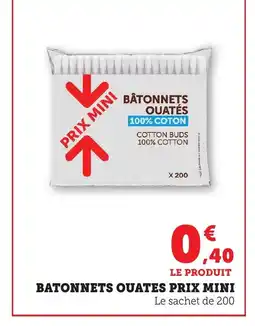 Maximarché Batonnets ouates offre