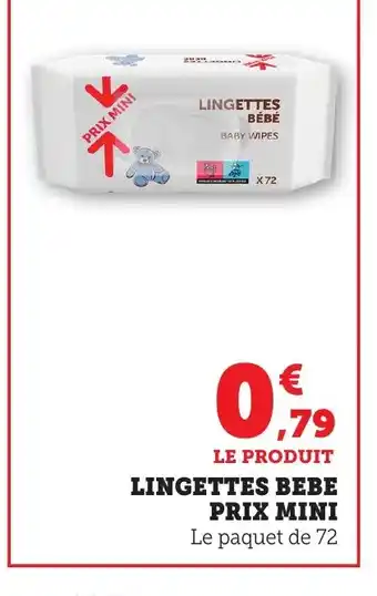 Maximarché Lingettes bebe offre