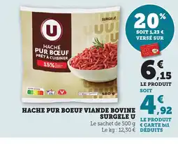 Maximarché Hache pur boeuf viande bovine offre